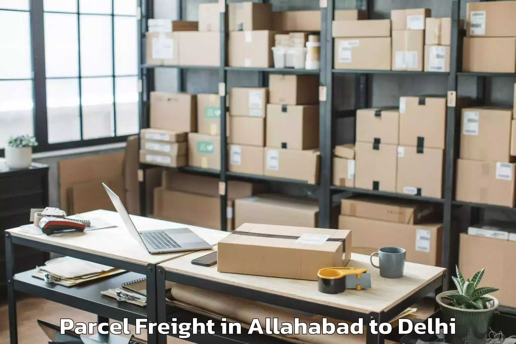 Hassle-Free Allahabad to Najafgarh Parcel Freight